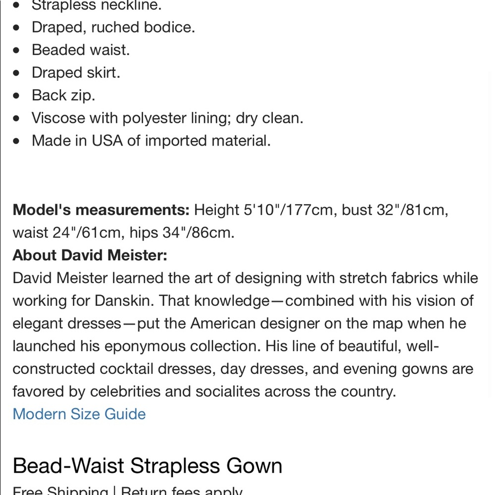 David Meister Evening Dress - Picture 6 of 6